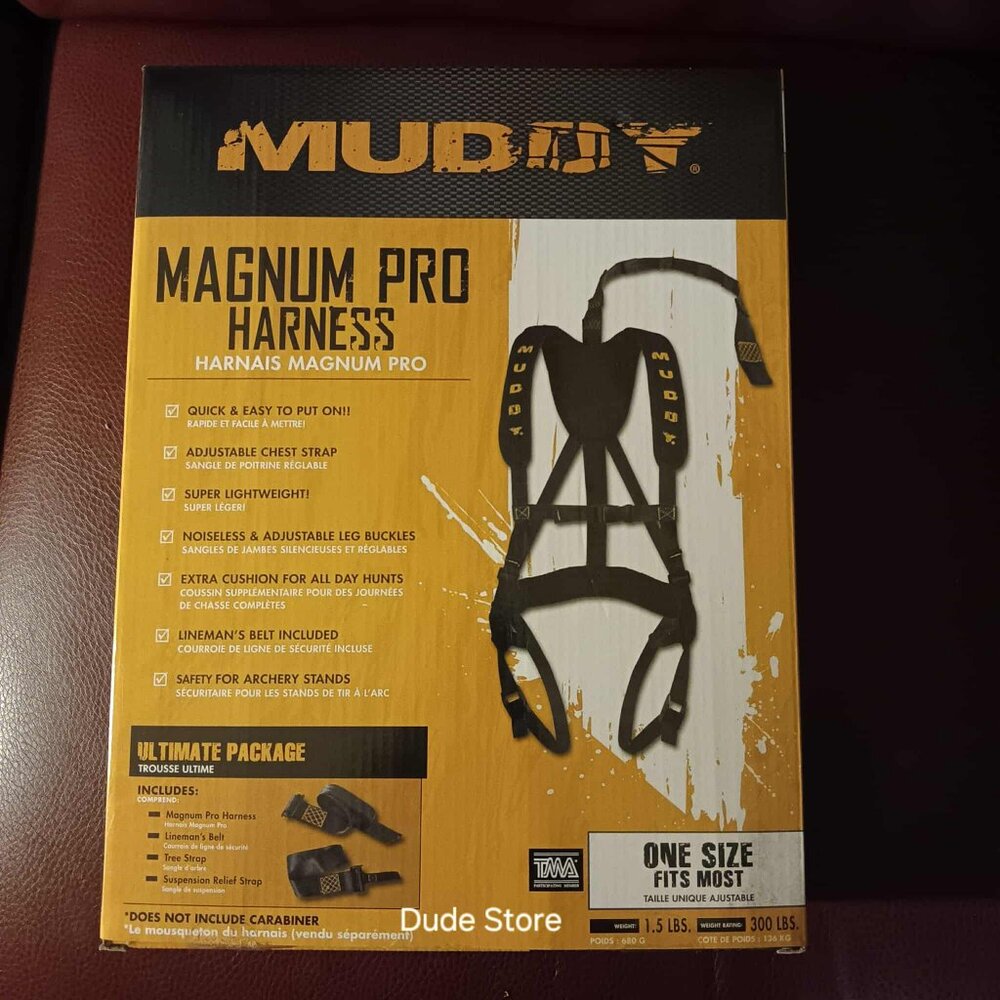 MUDDY Tree Stand Safety Pro Harness Hunting Accessory 300-Pound Weight Rating
